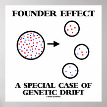 Founder Effect A Special Case Of Genetic Drift Print