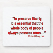 Founding Fathers on Gun RIghts Mousepads