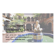 Fountain In The Courtyard Of The House Of Hospital Business Card Templates