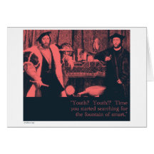 fountain of smart greeting card