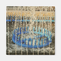 Fountain Refrigerator Magnet