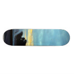 Fountains Sunrises Clouds Mornings Skate Board Deck