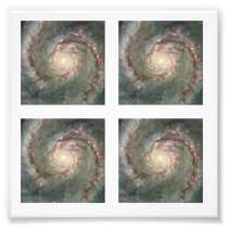 Four 2-inch Square Whirlpool Galaxy  Photo