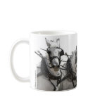Four Abreast Grey Percheron Draught   Horses Mugs