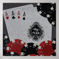 Four Aces Canvas Posters