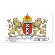FOUR Amsterdam Coat of Arms Rectangle Sticker