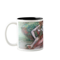 Four ballerinas on the stage mugs