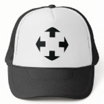 four black arrows icon hat