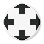 four black arrows icon fridge magnets