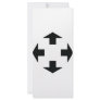 four black arrows icon rack cards