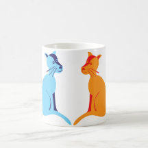 four cats mug