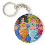 Four Chubby Mermaids keychains