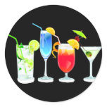 Four Cocktails Sticker