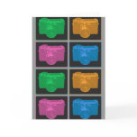 Four Colorful Retro Cameras Greeting Cards