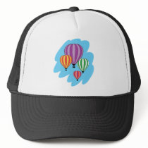 Four Colourful Hot Air Balloons