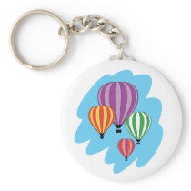 Four Colourful Hot Air Balloons