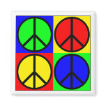 Four Colours, Four Peace Signs magnets