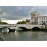 Four Courts And The Liffy River In Dublin photo sculptures