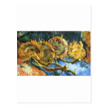 Four Cut Sunflowers - Vincent Van Gogh Post Card