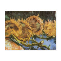 Four Cut Sunflowers, Vincent van Gogh Post Cards
