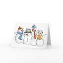 Four Cute Snowmen cards
