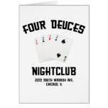 Four Deuces Greeting Cards