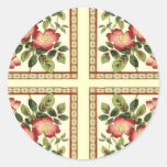 Four Floral Tiles Sticker