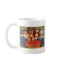 Four Friends Vintage Tomato Crate Label mugs