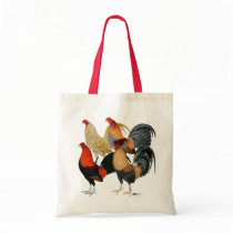 Four Game Cocks Tote Bag