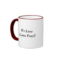 Four Game Cocks Coffee Mugs