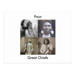 Four Great Chiefs Postcard