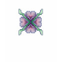 Four Heart Flower Cross Stitch t-shirts