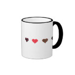 Four Hearts Design Mugs