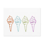 four ice post card