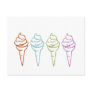 four ice post card