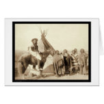 Four Lakota Indian Women in front of Tipi SD 1891 cards
