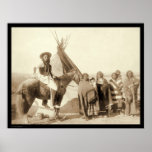 Four Lakota Indian Women in front of Tipi SD 1891 posters