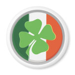 Four-Leaf Clover and Irish Flag Colours magnets