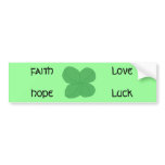 Four-leaf Clover - bumper sticker bumper stickers