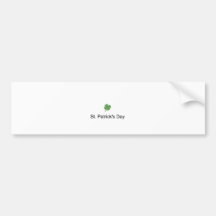Four-leaf clover bumper stickers