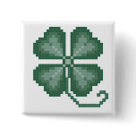 Four Leaf Clover Button