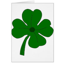 Four Leaf Clover Greeting Cards
