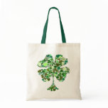 Four Leaf Clover Irish Tote Bag