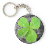 Four Leaf Clover Keychain - Black & White & Colour