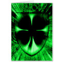 four leaf clover. light burst. cards