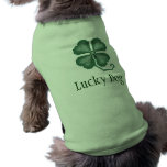Four Leaf Clover Lucky Dog Shirt pet clothing