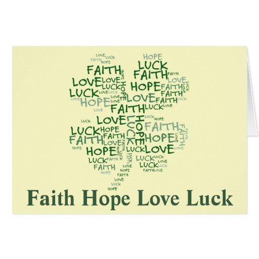 Four Leaf Clover Meaning: Hope, Faith, Love, Luck Card