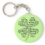 Four Leaf Clover Meaning: Hope, Faith, Love, Luck keychains