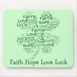 Four Leaf Clover Meaning: Hope, Faith, Love, Luck mousepads