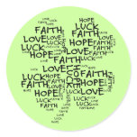 Four Leaf Clover Meaning: Hope, Faith, Love, Luck stickers